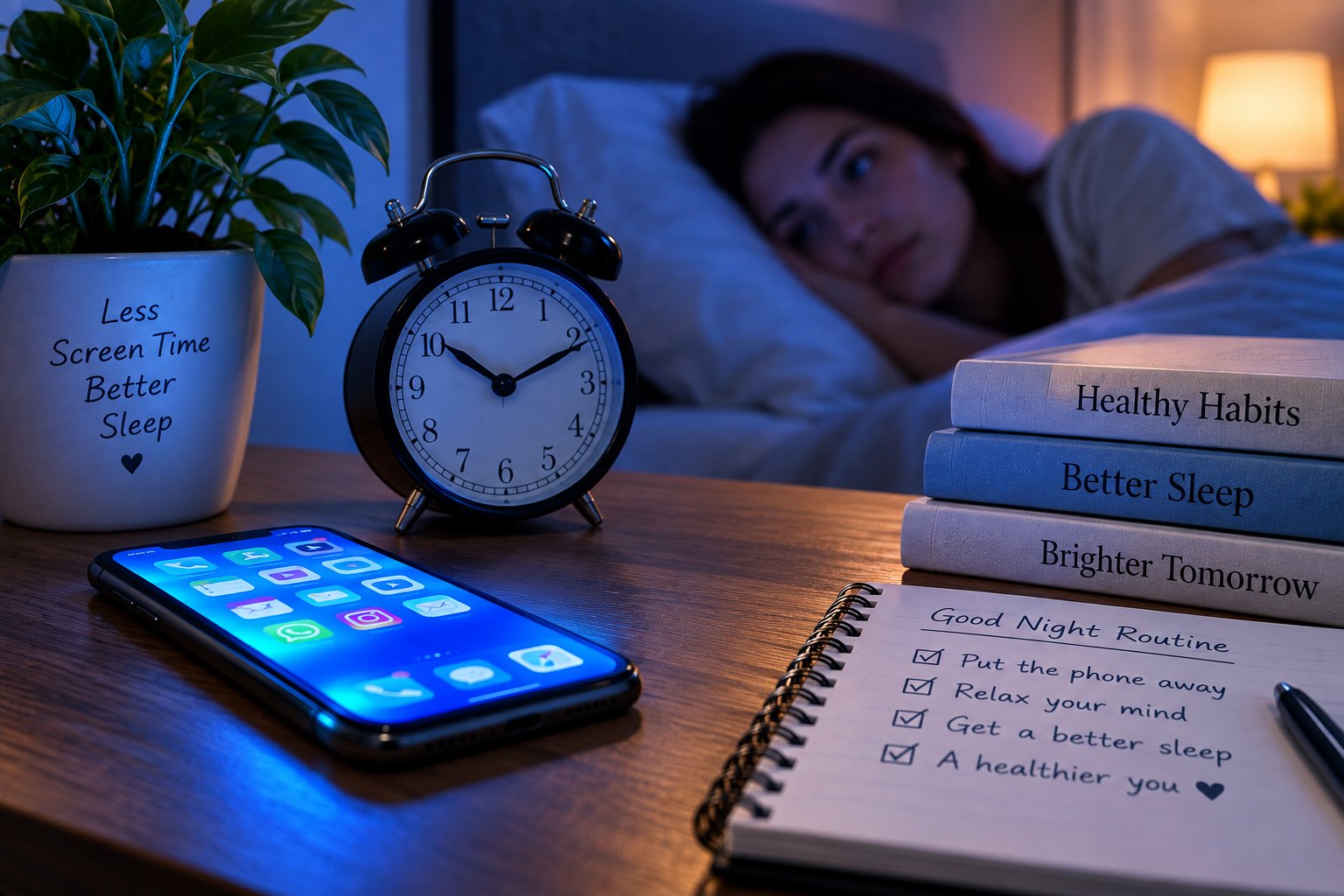 blue light screen time sleep
