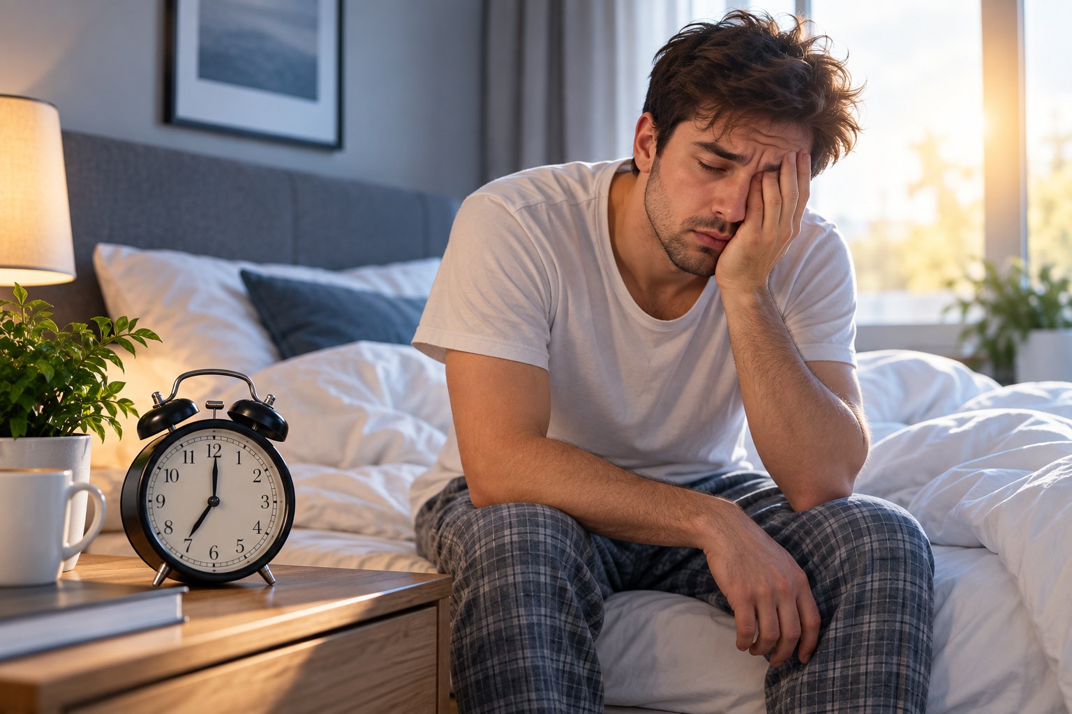 wake up tired after full night sleep