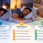 how age affects sleep from young adulthood to older age