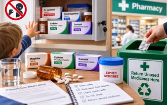 safe storage of prescription painkillers and disposal of unused medicines